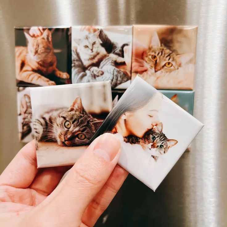 Porcelain Square Magnet — Customizable Decorative Fridge Magnet for Home & Gifts